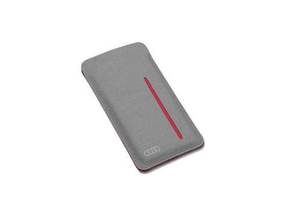 Audi Sport Smartphone Case Nardia Mikrofaser Grau Rot Handyhülle Cover