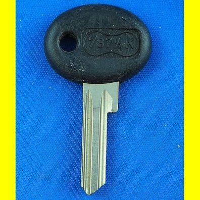 Schlüsselrohling Börkey 787 1/2 K PS 12 Kunststoffkopf für Arman Profil L, Dom, Waso