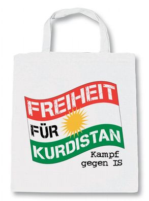 Baumwolltasche mit Aufdruck - Freiheit FÜR Kurdistan - Kampf gegen IS - 08948 - Baum