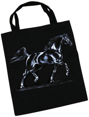 Baumwolltasche mit Pferdemotiv - Arabischer HENGST - 08868 - Collection Bötzel