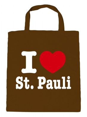 Baumwolltasche Shopper - I LOVE ST. PAULI - 08811