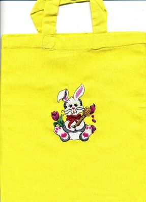 Kinder-Baumwolltasche - Einstickung Osterhäschen - 12365 - Ostern