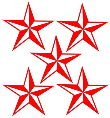 5x STERNE The Shocker Hand JDM OEM DUB auto Decal Tuning STAR Hardcore XXX