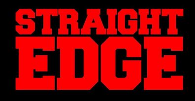 Straight EDGE Aufkleber SXE XXX 1Hardcore Punk Threat HC Flag Vegan oi