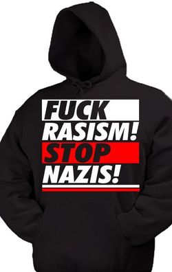 FCK NZS kapu Pullover Anti Nazi Oi GNWP Punk AFA Gegen Nazis fuck 1 HC Skin Ska