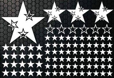93 Star Star Car Sticker Set Sticker Tuning Shirt Stylin Wall tattoo tribal k