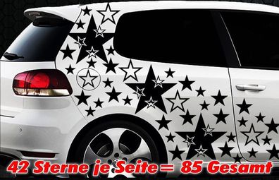 103x Étoiles Étoile Autocollants Pour Voiture Kit Sticker Pour Tuning Shirt