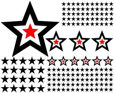 93 Star Star Car Sticker Set Sticker Tuning Shirt Stylin Wall tattoo tribal c