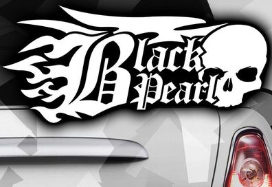 2x Black Pearl Ninja KTM AUTO Motorrad Aufkleber bones EM DUB Decal Tuning skull