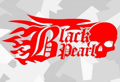 1x Black Pearl Ninja KTM AUTO Motorrad Aufkleber bones EM DUB Decal Tuning skull