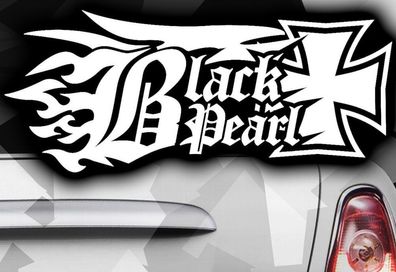 1x Black Pearl Ninja KTM AUTO Motorrad Aufkleber bonem EM DUB Decal Tuning skull