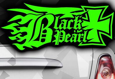 2x Black Pearl Ninja KTM AUTO Motorrad Aufkleber boneg EM DUB Decal Tuning skull