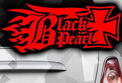 2x Black Pearl Ninja KTM AUTO Motorrad Aufkleber bonez EM DUB Decal Tuning skull