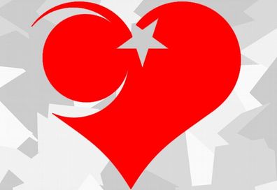2x Aufkleber Türkei ISLAM Turkey türkiye Flag Aufkleber Sticker Halbmond Stern k