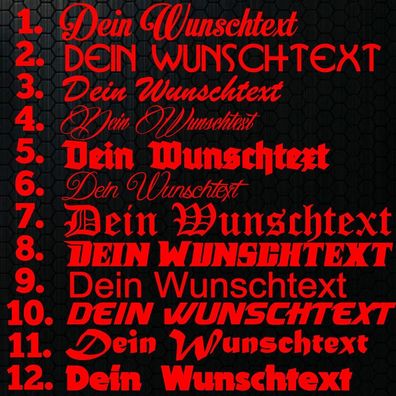 1x Wunschtext 20cm Breit Aufkleber Auto Domain Cartattog Beschriftung Schriftzug