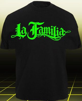 T-Shirt LA Familia - LA VIDA LOCA - Black Pearl AUTO Motorrad MI Decal shirt xc