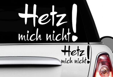 1x Hetz mich nicht! Aufkleber Auto Heul Doch Schnecke Sticker Auto Schildkröte v