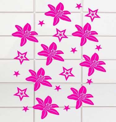 40 Badezimmer Fliesenaufkleber Fenster WC Bad Toilettendeckel Aufkleber Hibisku8