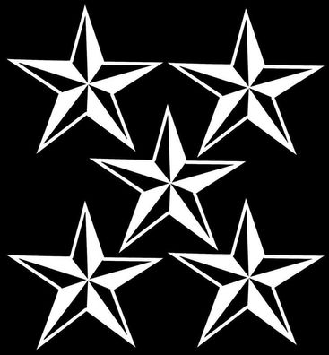 5x STERNE The Shocker Hand JDM OEM DUB auto Decal Tuning STAR Hardcore XXX