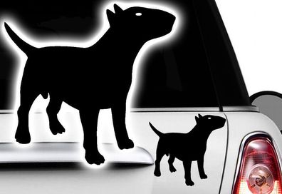 1x Auto Aufkleber Bull Terrier Französische Bulldogge French Bulldog Bulli Bully