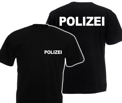 Polizei Security T-Shirt Sicherheitsdienst Ordner Police SWAT Sicherheit TOP PR