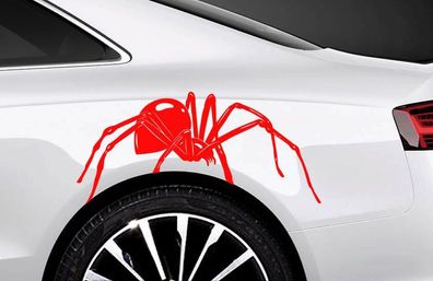 2x Spider Spinnen Autoaufkleber Seitenaufkleber 34cm Tuning SpMan Tribal Tattoo