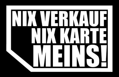 2x NIX VENTA NIX Tarjeta MÍA! lavador de autos Pegatina Coche JDM OEM Tuning
