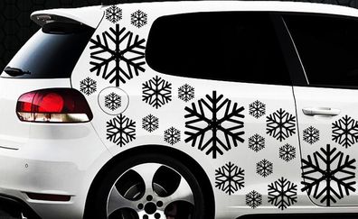 106x Flocons DE NEIGE Fenêtre Cristal glace NOËL étiquette Wandtattoo HIVER DÉCO