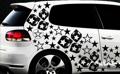 93 Star Star Car Sticker Set Sticker Tuning Fee Stylin Wall tattoo tribal xxx