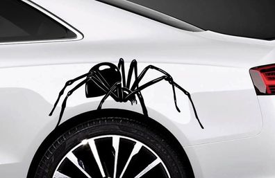 2x Spider Spin Car decal Side stickers 34cm Tuning SpiMan Tribal Tattoo