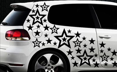 93 Star Star Car Sticker Set Sticker Tuning Shirt Stylin Wall tattoo tribal 0