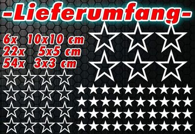 82 Star Star Car Sticker Set Sticker Tuning Shirt Stylin Wall tattoo tribal a