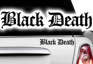 2x White Black Death Pearl Ninja KTM CAR Motorcycle Sticker JDM OEM DUB Tuning