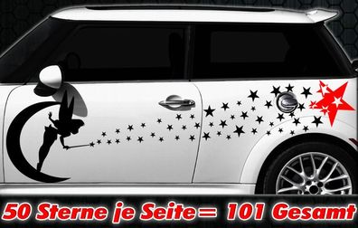 101 Star Star Car Sticker Set Sticker Tuning Fee Stylin Wall tattoo tribal xx