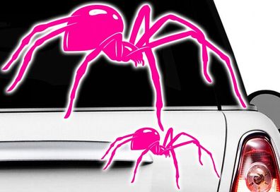 1x Spider Spinnen Autoaufkleber Seitenaufkleber 15cm Tuning SpiMan Tribal Tattoo