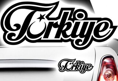 2x Aufkleber Türkei ISLAM Turkey türkiye Flag Aufkleber Sticker Halbmond Stern i