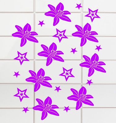 40 Badezimmer Fliesenaufkleber Fenster WC Bad Toilettendeckel Aufkleber Hibisku9