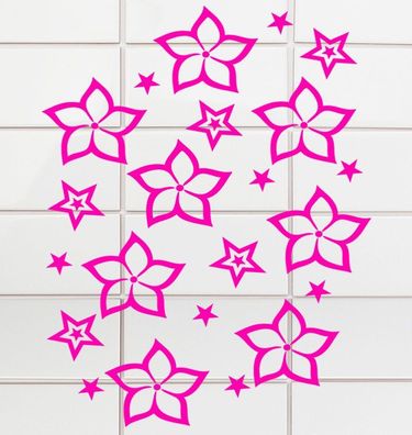 40 Badezimmer Fliesenaufkleber Fenster WC Bad Toilettendeckel Aufkleber Hibisk16