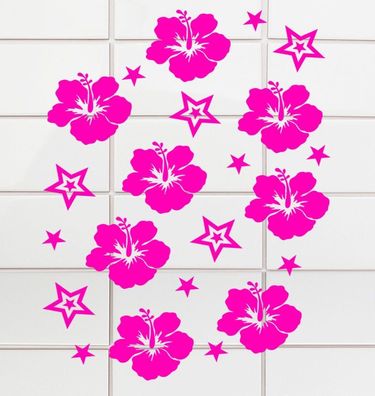 40 Badezimmer Fliesenaufkleber Fenster WC Bad Toilettendeckel Aufkleber Hibisk19
