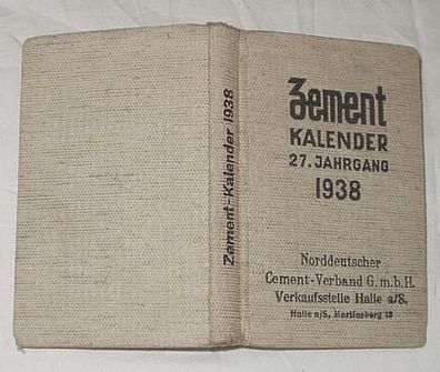 Zement Kalender 1938