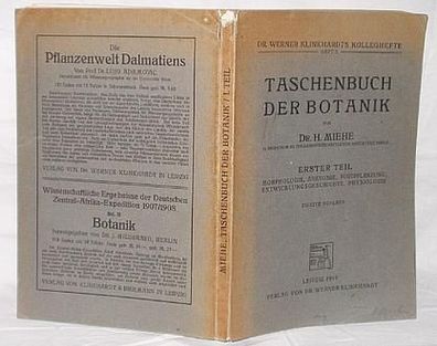 Taschenbuch der Botanik - Morphologie, Anatomie, Fortpflanzung,