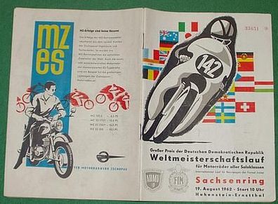 Großer Preis der DDR Weltmeisterschaftslauf für Motorräder