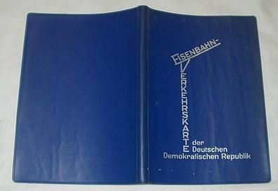 Eisenbahn-Verkehrskarte der DDR
