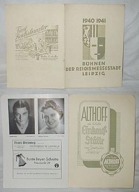 Bühnen der Reichsmessestadt Leipzig 1940-1941