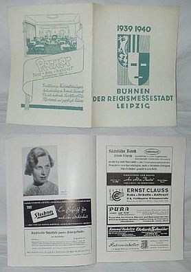 Bühnen der Reichsmessestadt Leipzig 1939-1940