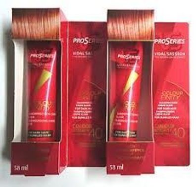 12x Vidal Sassoon Pro Series Farbpräzisions Creme Elixier für Dunkles Gefärbtes Haar