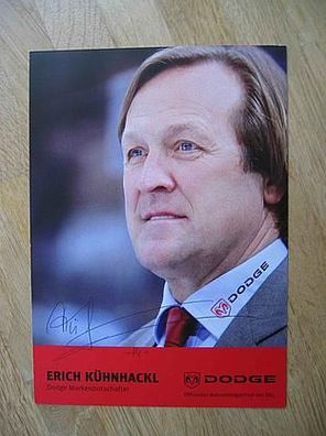 Eishockey Legende Erich Kühnhackl - hands. Autogramm!!!