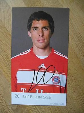 FC Bayern München Saison 08/09 Autogramm Jose Sosa - handsigniertes Autogramm!!!