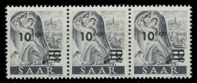 Saarland 1947 Nr 226ZII postfrisch 3ER STR X81AFD6