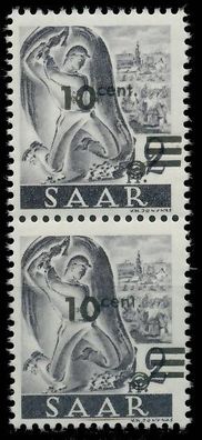 Saarland 1947 Nr 226ZII postfrisch SENKR PAAR X81B01A